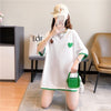 ファッション シンプル 3色選択可 切り替え Tシャツ カットソー＜ins-3070＞