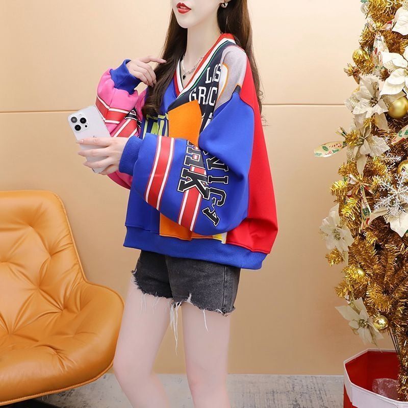 個性的なデザイン トレンドアイテム 2色選択 スウェット E-12296