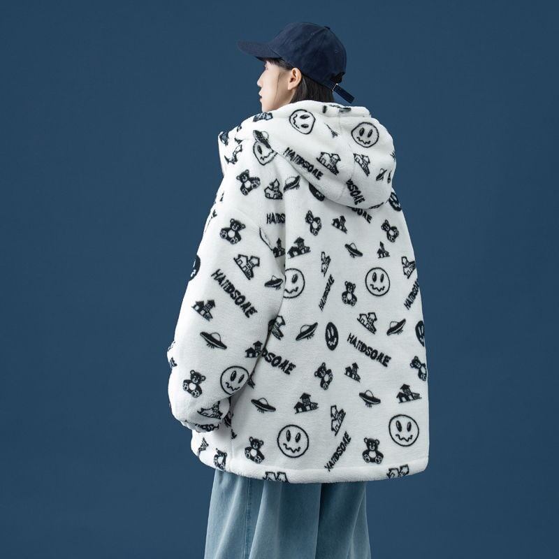 超人気 シンプル 海外トレンド ラムウールコート Etand ネック/フード付き E-5633