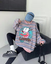 【裹起毛】オシャレデザイン  Eweet系可愛い スウェットE-10564
