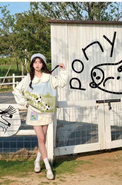 大人可愛い 美感いっぱい 好感度満載 チョッキ シャツE-10830