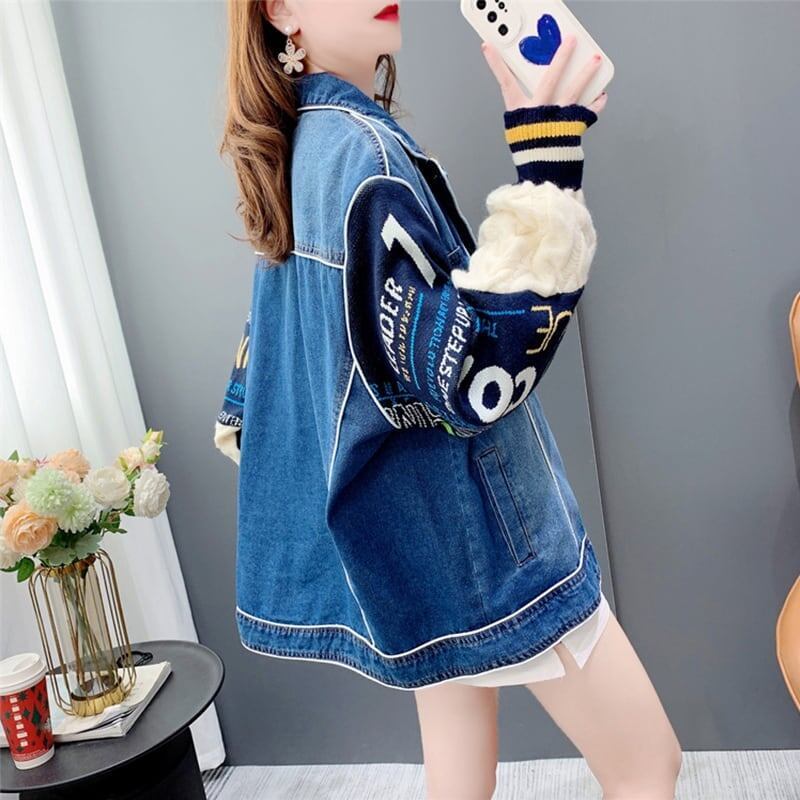 合わせやすい 好感度満載 切り替え ジャケット ブルゾンiEf-3786