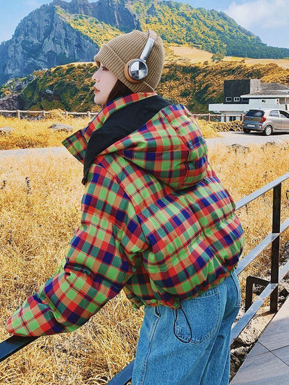 個性派 フード付きジッパーコート スタイルアップ E-10056