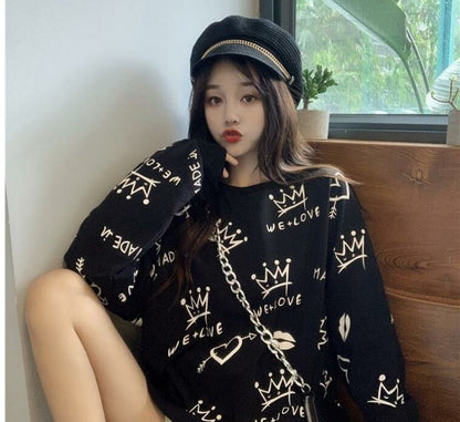 話題沸騰中 早い者勝ち 絶対流行 カジュアル 2色選択 スウェットE-10859