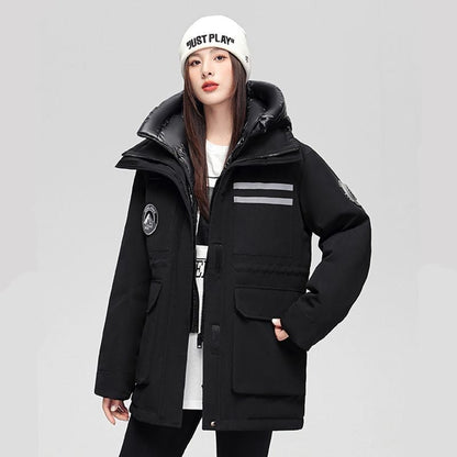 ファッション感満々 肌触り抜群 高見えデザイン 3色選択 ダウンジャケット E-9678