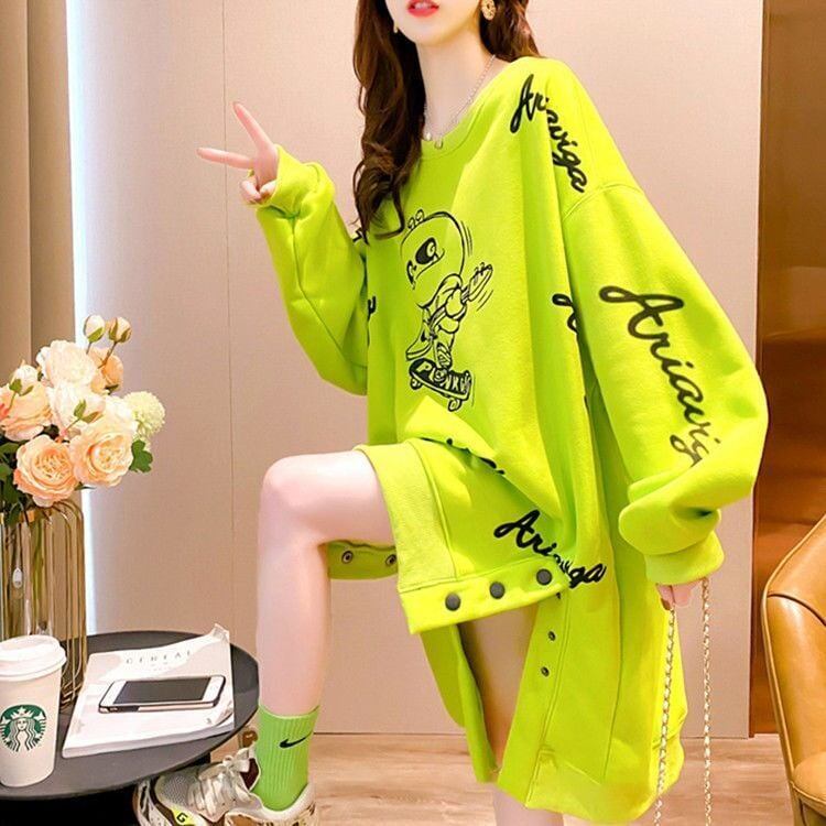 【裏起毛】大好評 ファッション 売り切れ必至 個性派 ルーズ 長スウェットE-6217