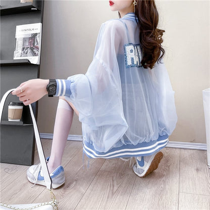 【ランキングNO.4】カジュアル UV対策 UVカット 透け感 日焼け対策 3色選択可 シャツE-3148