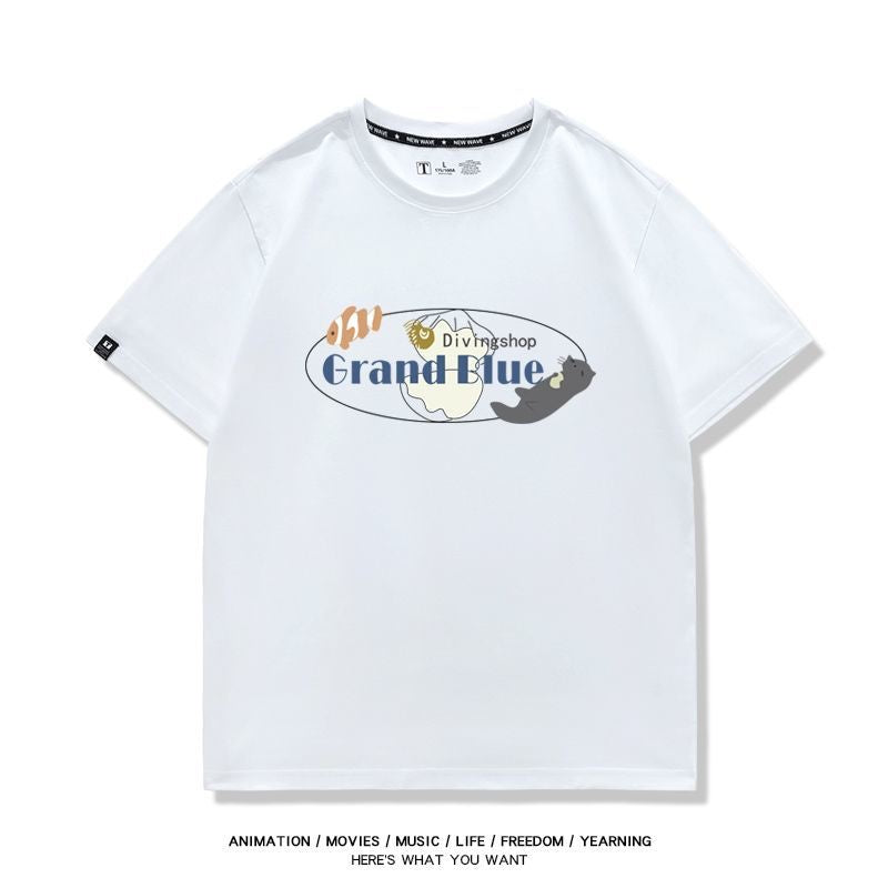シンプル　おすすめ プリントロゴ 半袖 Tシャツ-A2638