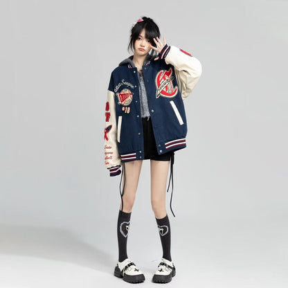 絶対欲しい 求めてたデザイン ファッション 刺繍 上質ダウンジャケット 男女兼用 E-9356