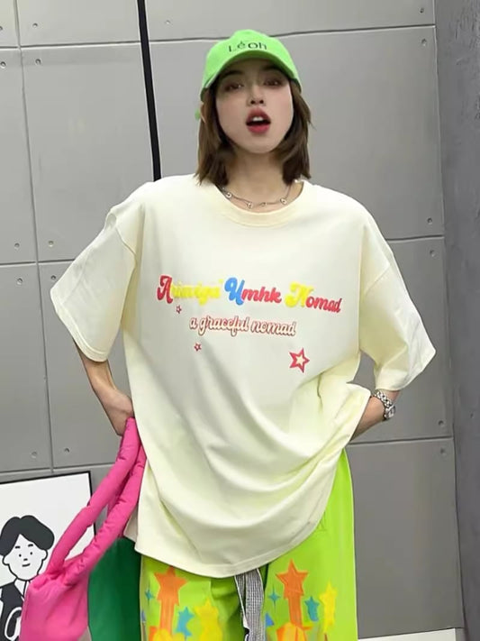 大好評  ファッション 個性派 半袖Tシャツ＜ins-8072＞