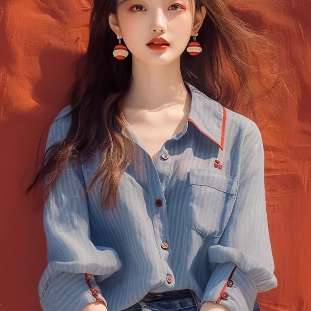 絶対欲しい 気質アップ シンプルだけど一癖あるコーデ エレガント 全2色 シャツ E-9157