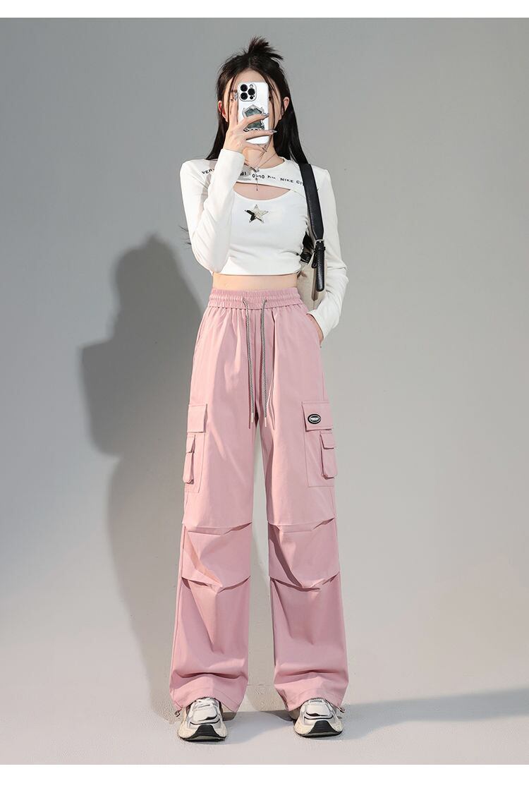 人気上昇中 プラスベルベット ファッション感満々 3色選択 ルーズストレートカジュアルパンツ E-9814