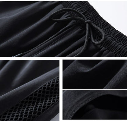 絶対欲しい ファッション カジュアル 速乾 メッシュ 涼しい 極薄 スポーツパンツE-6704