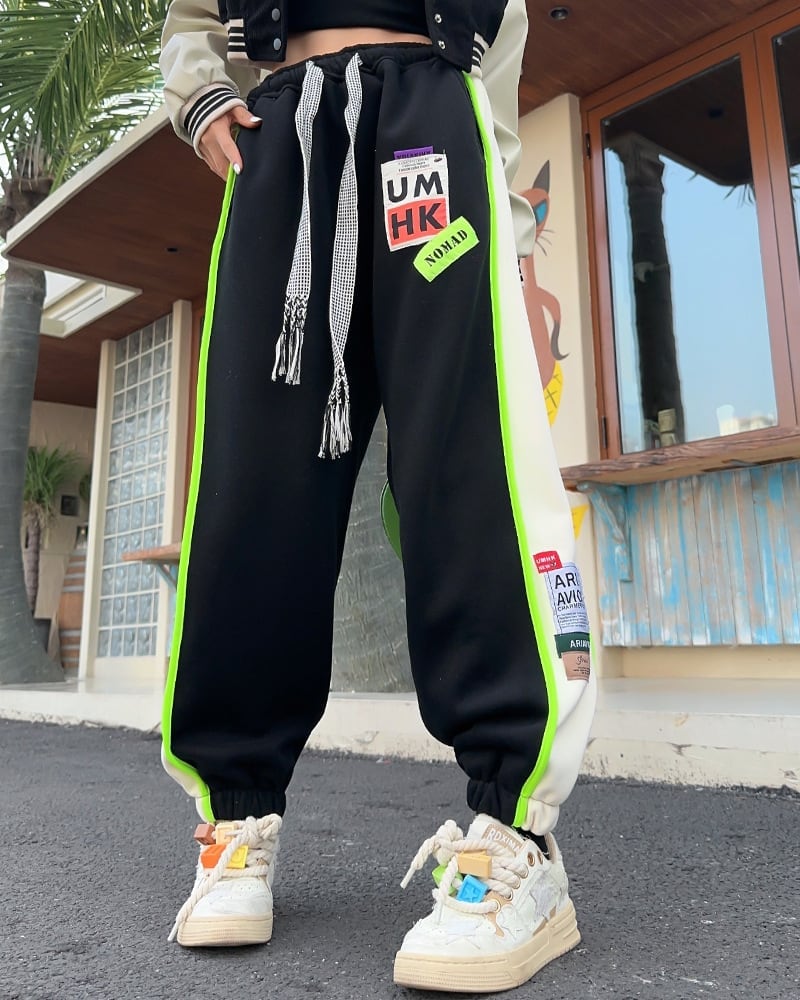 【裏起毛】絶対欲しい ファッション 個性派 スポーツパンツE-5847