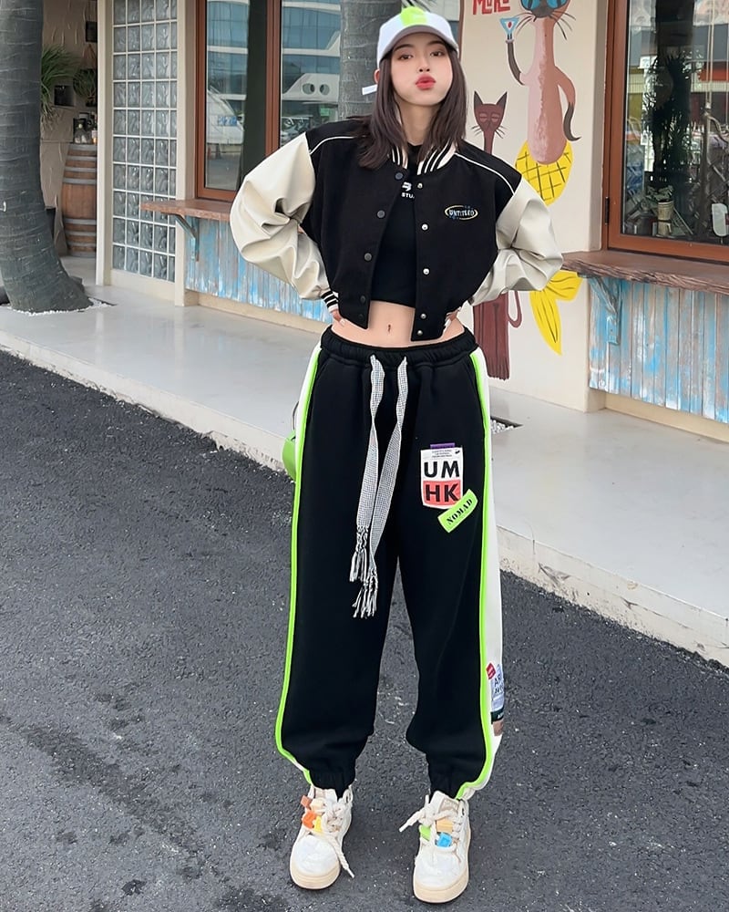 【裏起毛】絶対欲しい ファッション 個性派 スポーツパンツE-5847