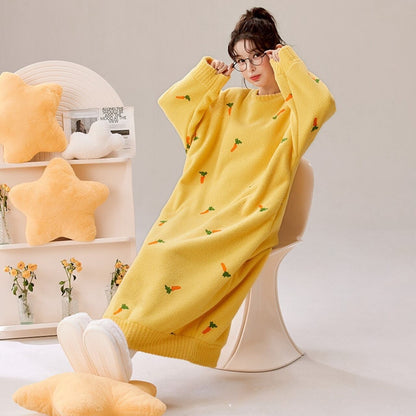 超人気 スウィート キュート 着心地良い 綿ラミネート ホームウェア パジャマE-10008