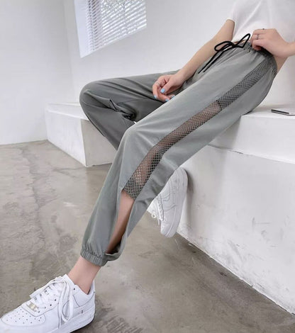 絶対欲しい ファッション カジュアル 速乾 メッシュ 涼しい 極薄 スポーツパンツE-6704