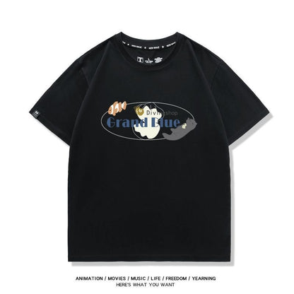 シンプル　おすすめ プリントロゴ 半袖 Tシャツ-A2638
