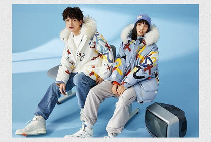 今季マストバイ カジュアル ユニセックス ダウンジャケット 男女兼用E-5894