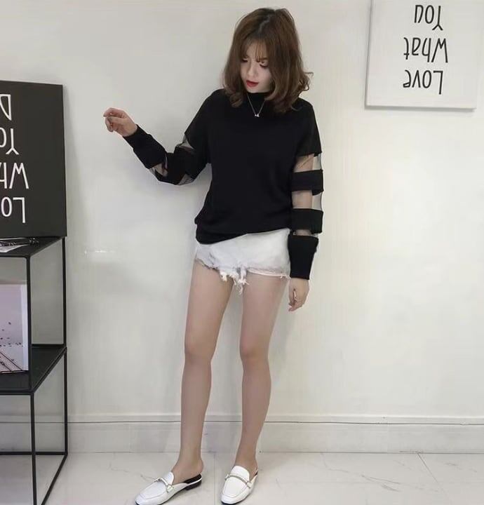 【人気商品再入荷】合わせやすい ラウンドネック デイリー 無地 切り替え スウェット パーカーE-2128