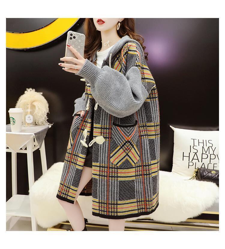 注目の新作超人気フード付きカーディガン   E-1457