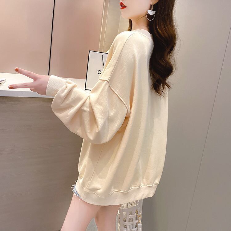 定番シンプル プリント カジュアル 4色選択 スウェットE-10931