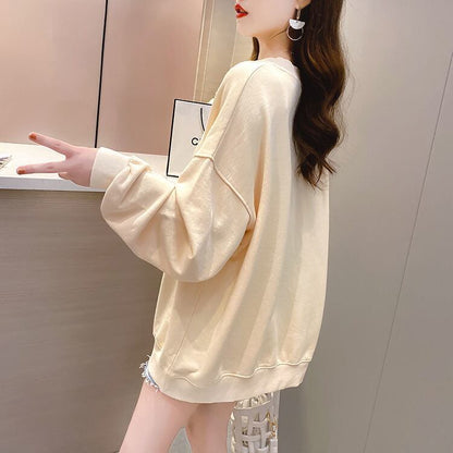 定番シンプル プリント カジュアル 4色選択 スウェットE-10931