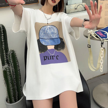 話題沸騰中 都市ファッショ 流行新作 オシャレ デザイン プリント全6色 半袖TシャツE-9108