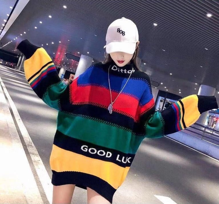 【裏起毛】絶対流行 個性派 海外トレンド セーターE-5717