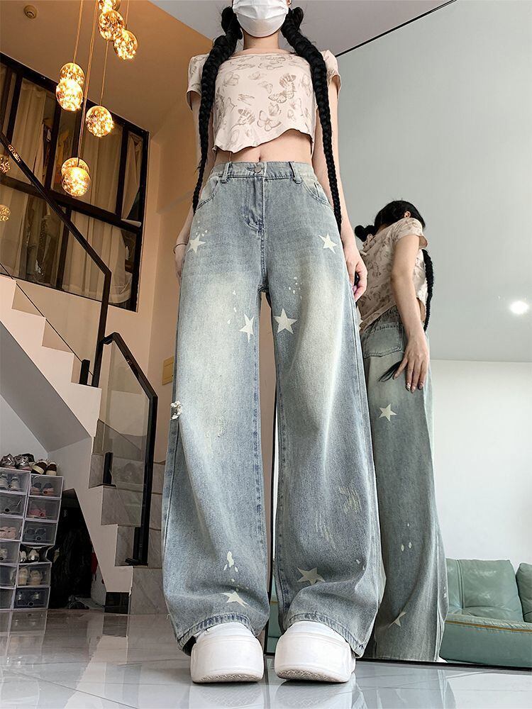 ファッション感満々 売り切れ必至 着回し力抜群 デニム ワイドパンツE-12531