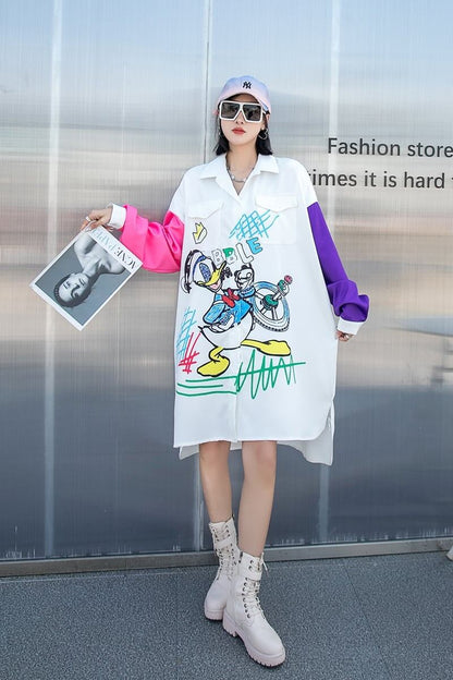 話題沸騰中！！！  アバンギャルドロングスタイル シャツE-5143