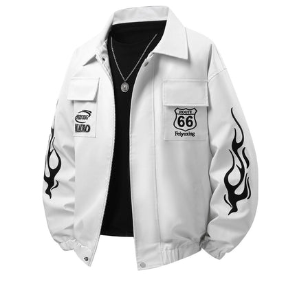 好感度100％  切り替え 2色選択 男女兼用 レザー ジャケットE-12549