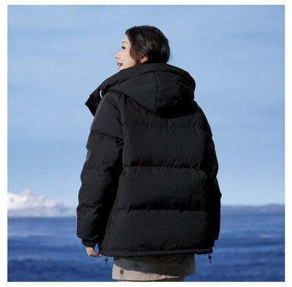 【中綿】売れ切れ必至 おすすめ 冬服 防寒 暖かい  撥水加工 3色展開 男女兼用 中綿フード付きジャケットE-12635