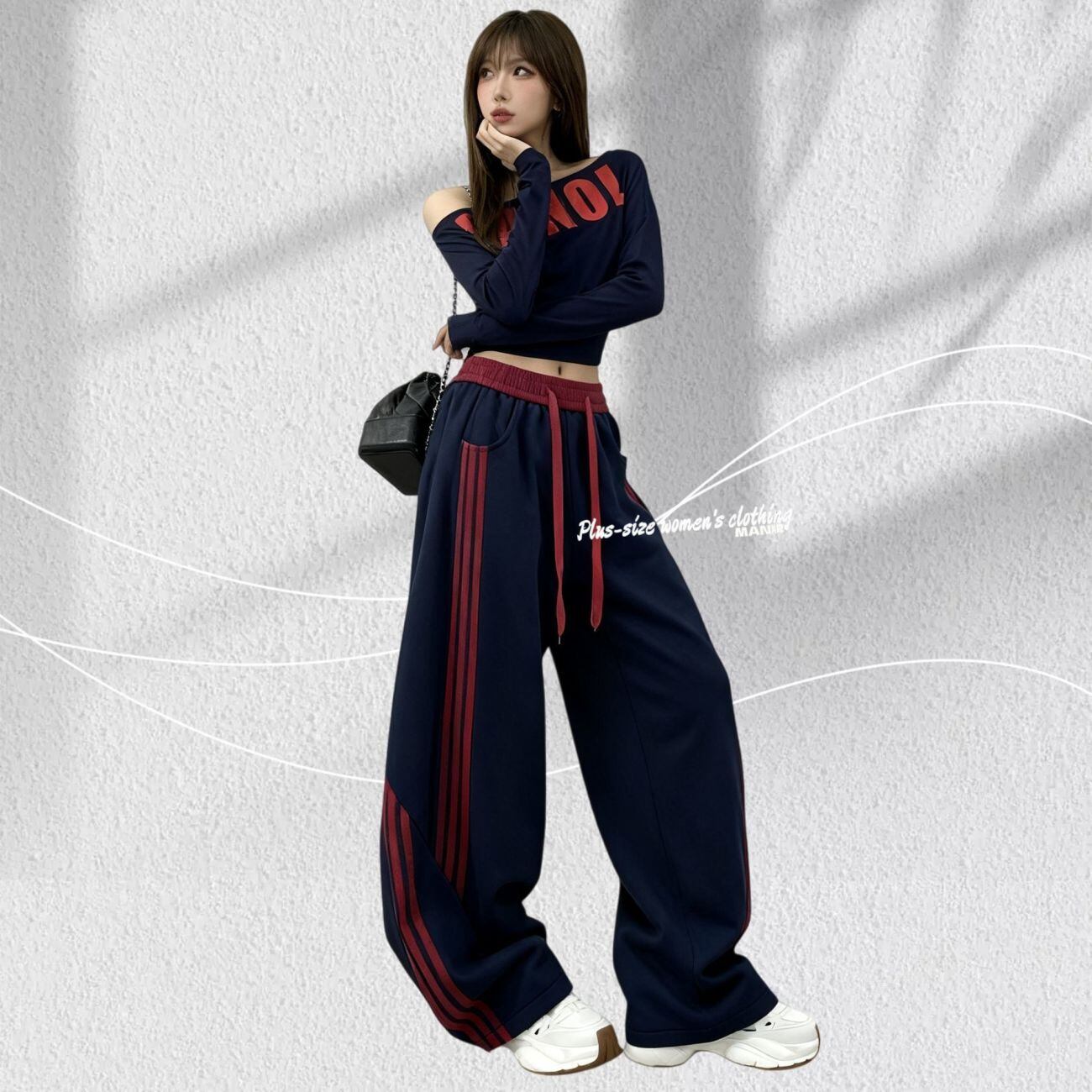 定番シンプル 絶対欲しい 切り替え 個性的なデザイン 5色選択 スポーツスウェットパンツE-12477