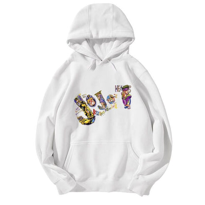 カジュアル プリント 着心地良い 6色選択 パーカー 男女兼用E-6823