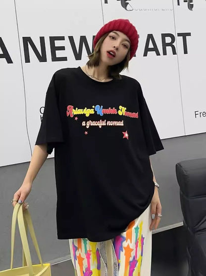 大好評  ファッション 個性派 半袖Tシャツ＜ins-8072＞