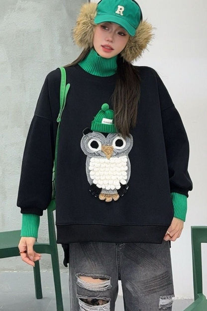 着回し力抜群　絶対流行  個性的なデザイン トレンドアイテム 2色選択 スウェットE-12316