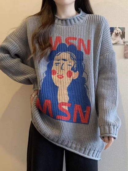 大活躍 高見えデザイン スタイルアップ効果抜群 4色選択 ニットトップスE-9827