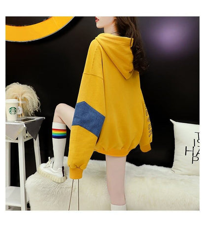 おすすめロゴ刺?   切り替えパーカー三色ありE-4139