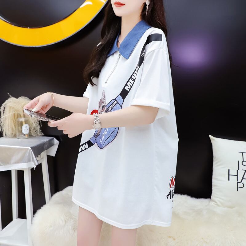 主役級 エレガント ファッション 半袖シャツE-6761