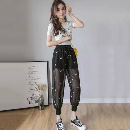 話題沸騰中 ファッション 大好評 カジュアル 日焼け止め パンツE-8765