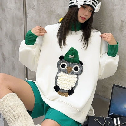 着回し力抜群　絶対流行  個性的なデザイン トレンドアイテム 2色選択 スウェットE-12316