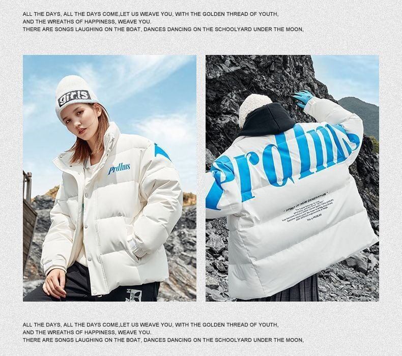 絶対流行 海外トレンド シンプル ダウンジャケットE-5893