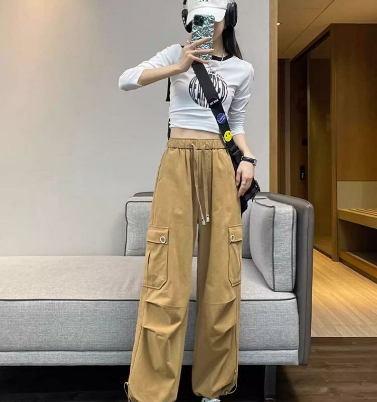 【裏起毛】好感度UP プラスベルベット 柔らかな肌触りで着心地も楽ちん！ 3色選択 ルーズストレートカジュアルパンツ E-9821