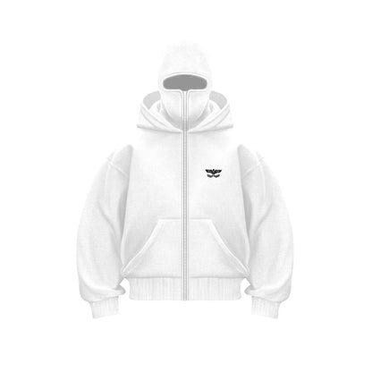 【裏起毛あり】新作 エレガント 大人の定番 忍者マスク式 3色 パーカー-A2190