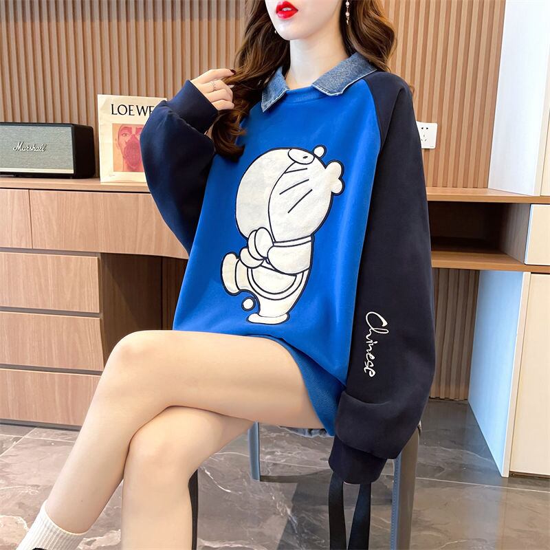 着回し力抜群 レイヤード風 売り切れ必至 切り替え 3色選択 パーカーE-9428