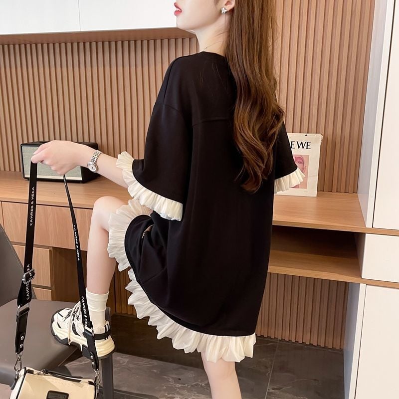 美人度アップ 3色 プラスベルベット ニット ワンピース E-10921