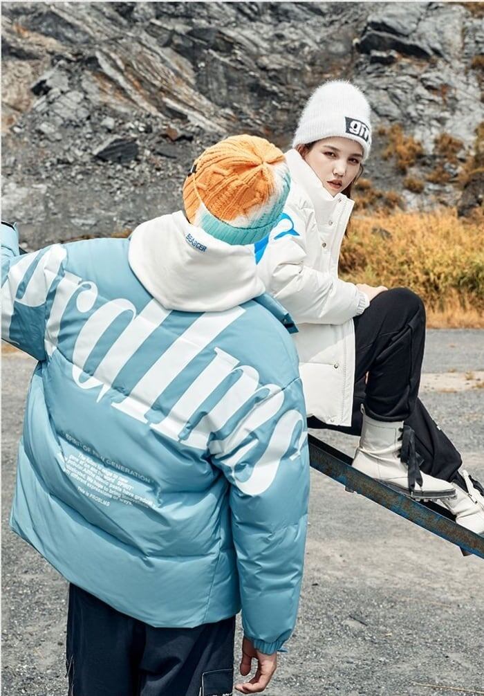 絶対流行 海外トレンド シンプル ダウンジャケットE-5893