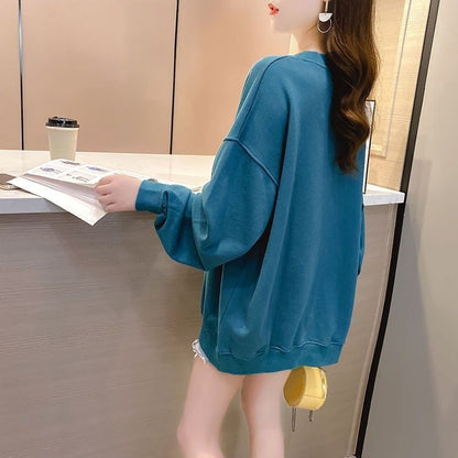 定番シンプル プリント カジュアル 4色選択 スウェットE-10931