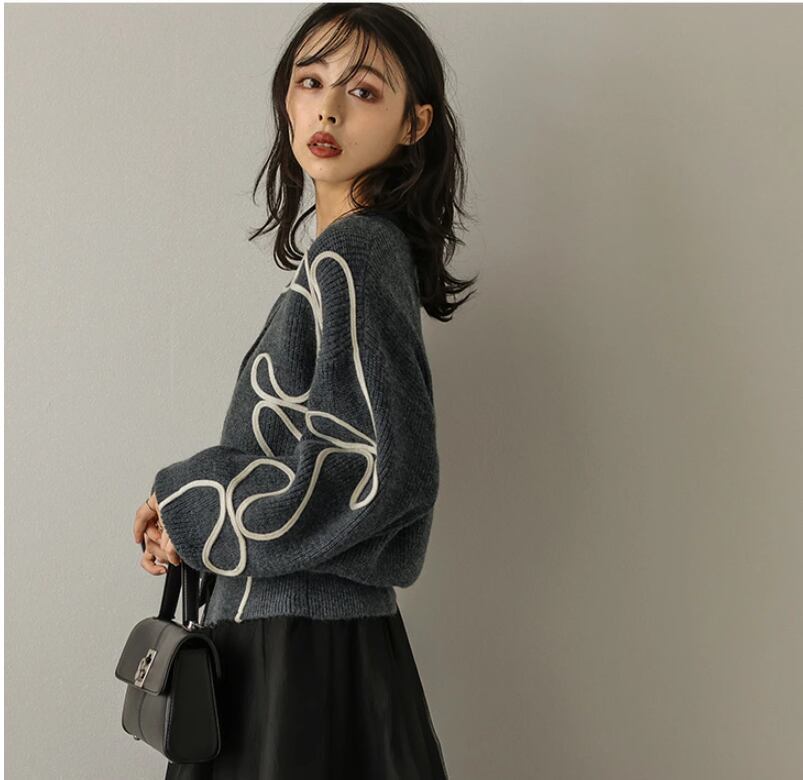 エレガント キュート  柔らかくて優しい印象  カジュアル   3色 スウェット  E-12214